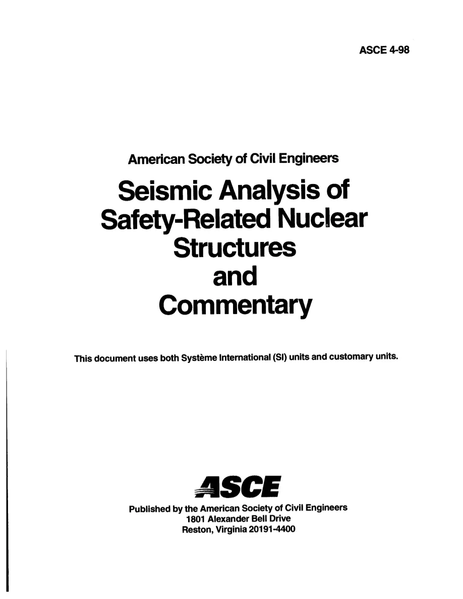 ASCE 4-98 ASCE 4-98