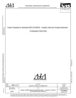 AIA TCS003 AIA TCS003