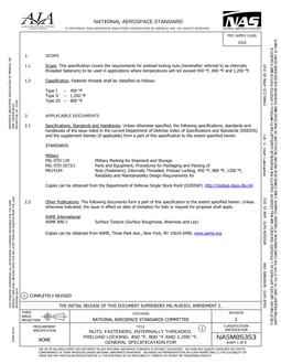 AIA NASM85353:2023 AIA NASM85353:2023