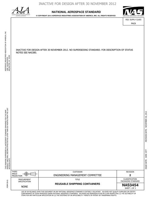 AIA NAS3454 AIA NAS3454