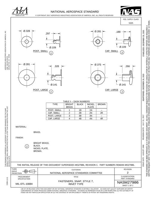 AIA NASM27986:2020 AIA NASM27986:2020