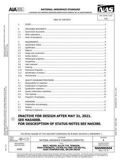 AIA NASM85604:2021 AIA NASM85604:2021