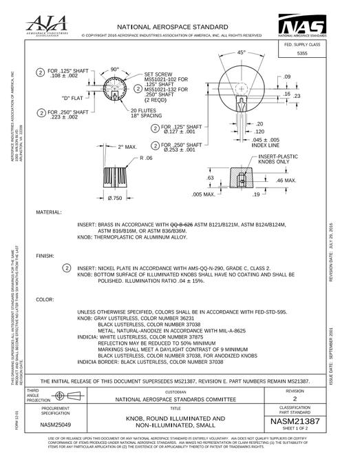 AIA NASM21387:2016 AIA NASM21387:2016