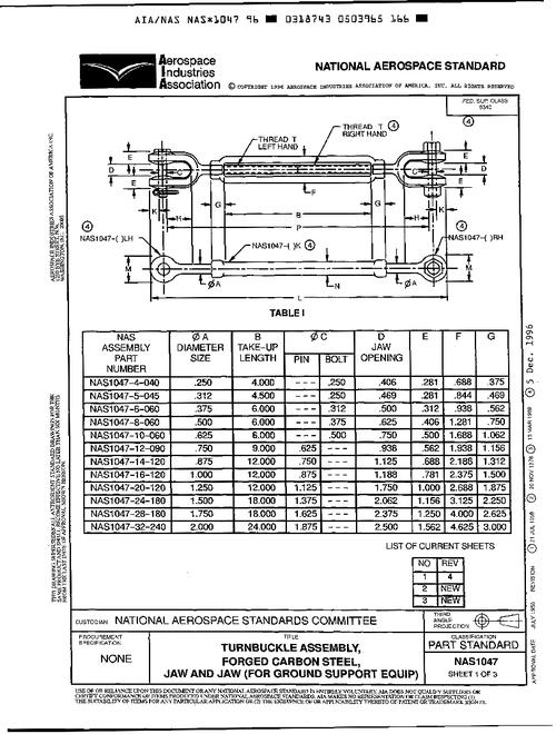 AIA NAS1047 AIA NAS1047