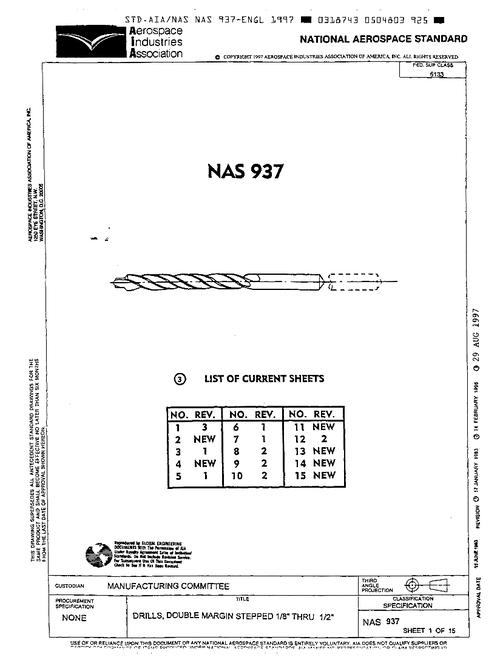 AIA NAS937 AIA NAS937