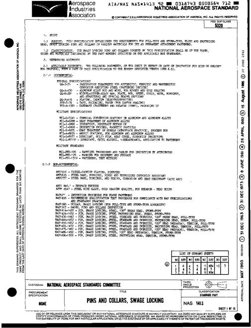 AIA NAS1413 AIA NAS1413