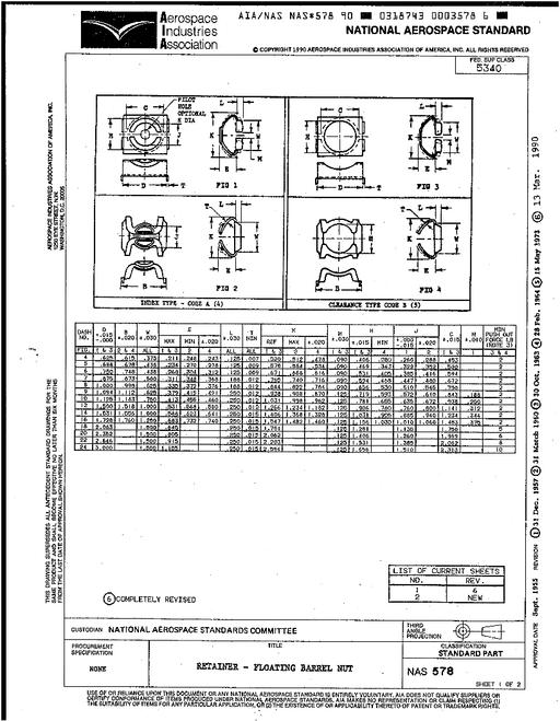 AIA NAS578 AIA NAS578