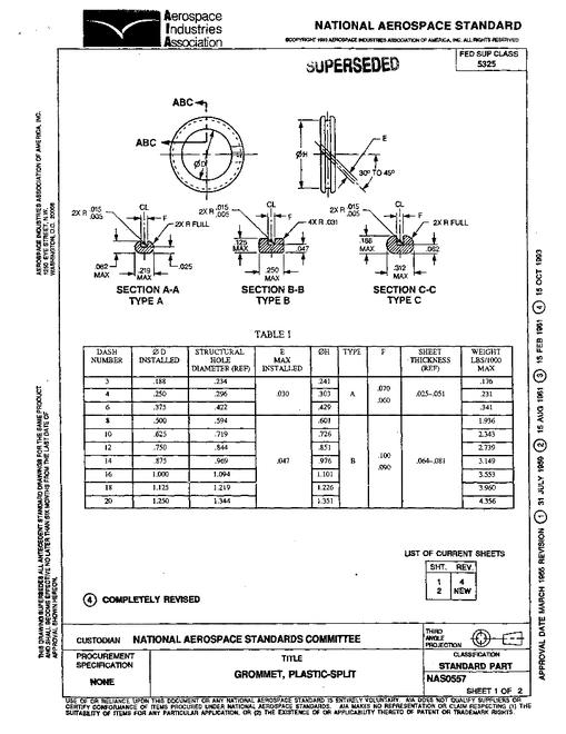 AIA NAS557 AIA NAS557