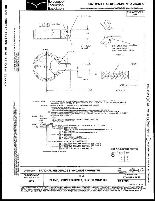 AIA NAS1713 AIA NAS1713