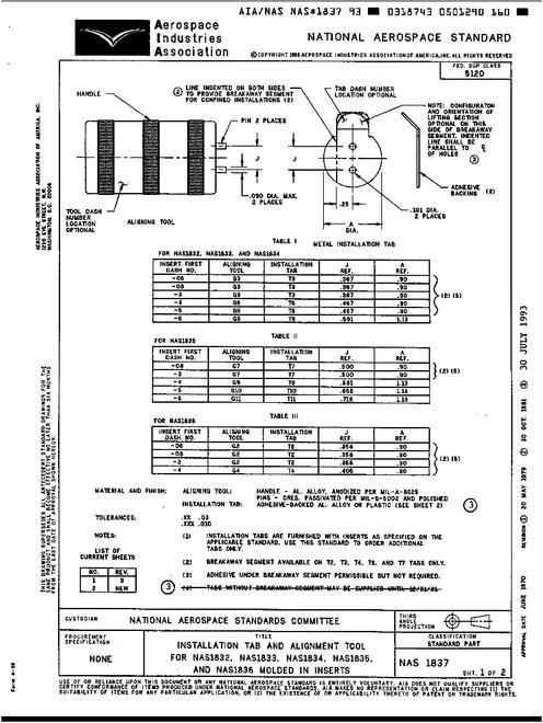 AIA NAS1837 AIA NAS1837
