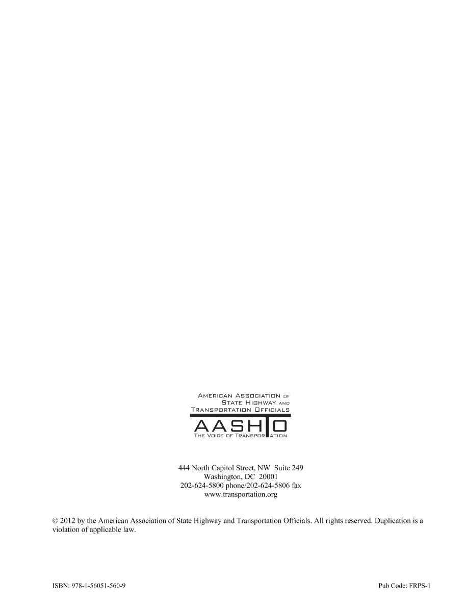AASHTO FRPS-1 AASHTO FRPS-1