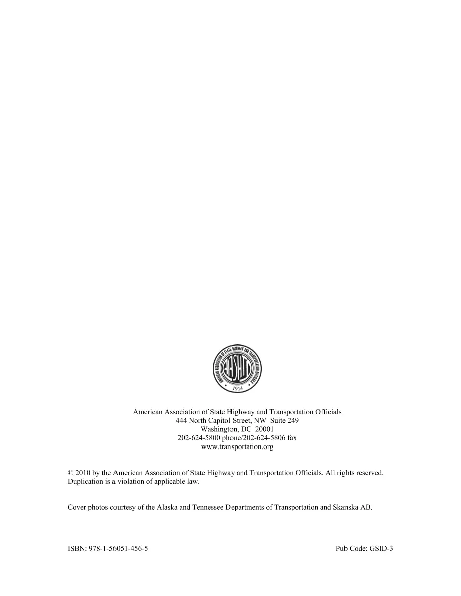 AASHTO GSID-3 AASHTO GSID-3