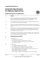 AASHTO M 288-06 (2011) AASHTO M 288-06 (2011)
