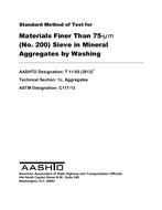 AASHTO T 11-05 (2018) AASHTO T 11-05 (2018)