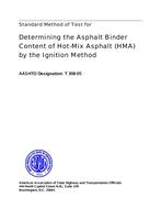 AASHTO T 308-05 AASHTO T 308-05