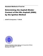 AASHTO T 308-08 AASHTO T 308-08