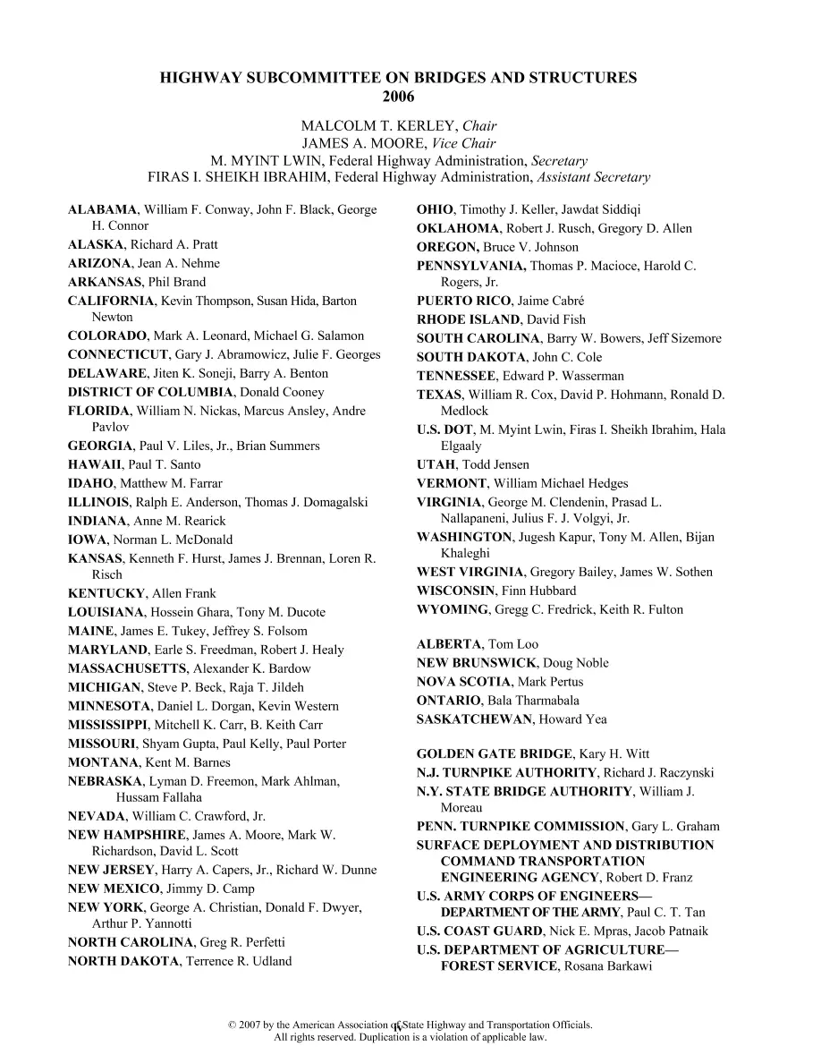 AASHTO LRFDSI-4-M AASHTO LRFDSI-4-M