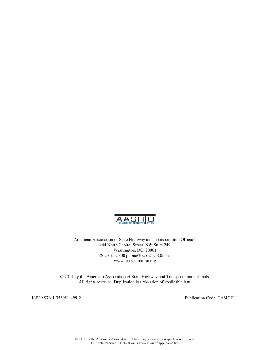 AASHTO TAMGFI-1 AASHTO TAMGFI-1
