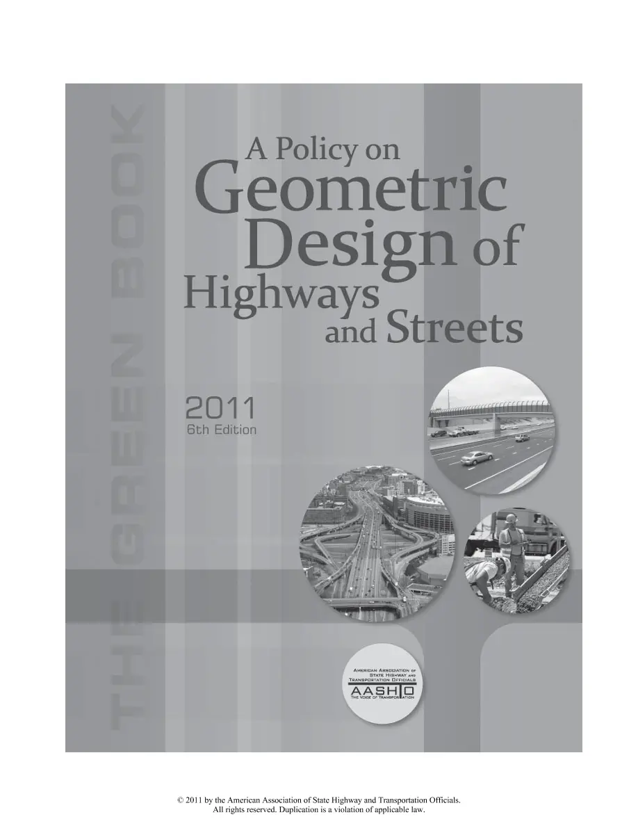 AASHTO Green Book (GDHS-6) AASHTO Green Book (GDHS-6)