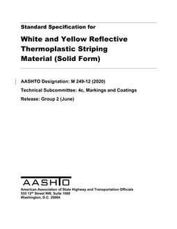 AASHTO M 249-12 (2020) AASHTO M 249-12 (2020)