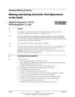 AASHTO T 23-13 AASHTO T 23-13