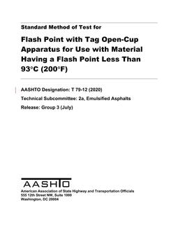 AASHTO T 79-12 (2020) AASHTO T 79-12 (2020)