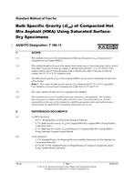 AASHTO T 166-13 AASHTO T 166-13