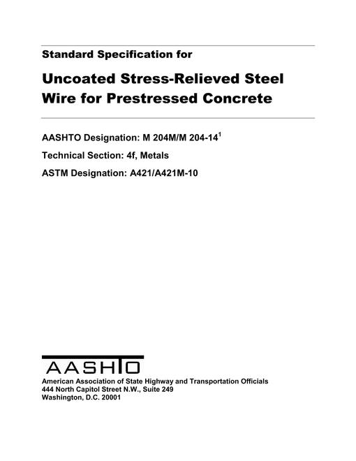 AASHTO M 204M/M 204-14 AASHTO M 204M/M 204-14