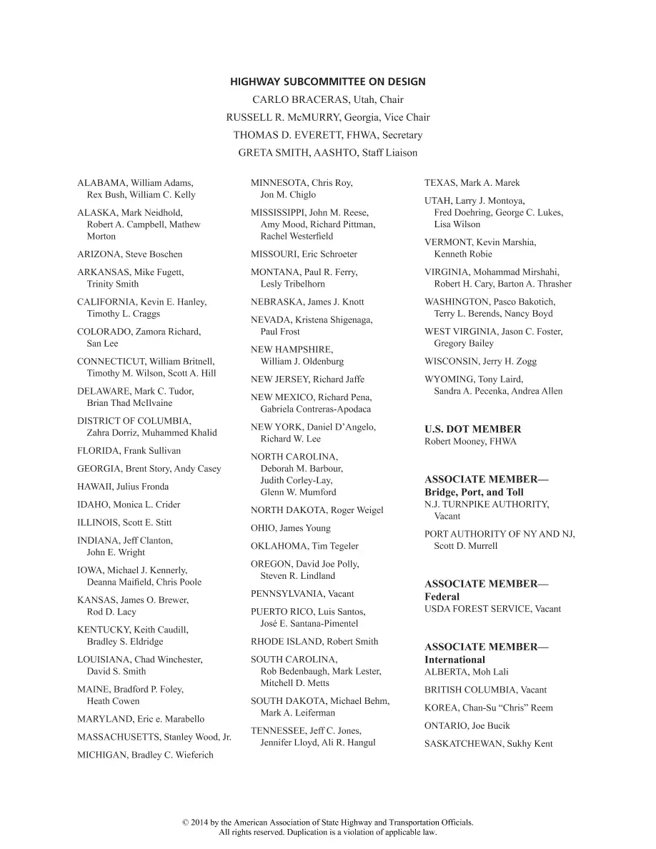 AASHTO HSM-1 2014 Supplement AASHTO HSM-1 2014 Supplement