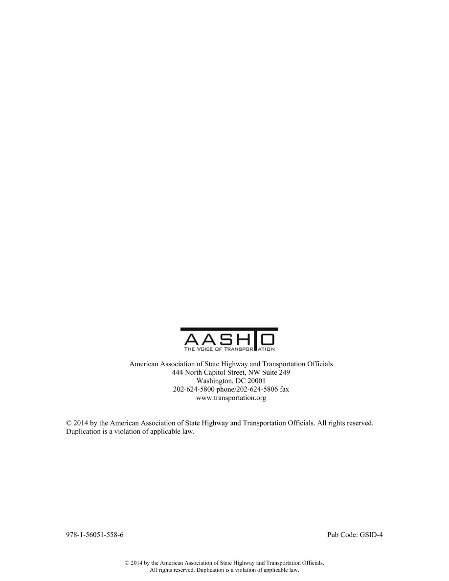 AASHTO GSID-4 AASHTO GSID-4
