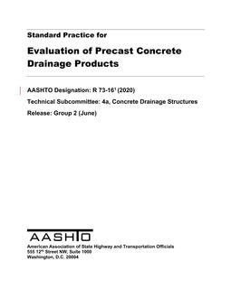 AASHTO R 73-16 (2020) AASHTO R 73-16 (2020)