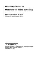 AASHTO MP 28-16 AASHTO MP 28-16