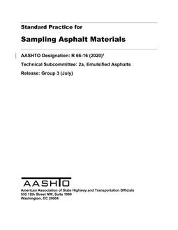 AASHTO R 66-16 (2020) AASHTO R 66-16 (2020)