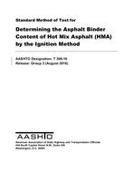 AASHTO T 308-16 AASHTO T 308-16