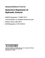 AASHTO T 107M/T 107-17 AASHTO T 107M/T 107-17