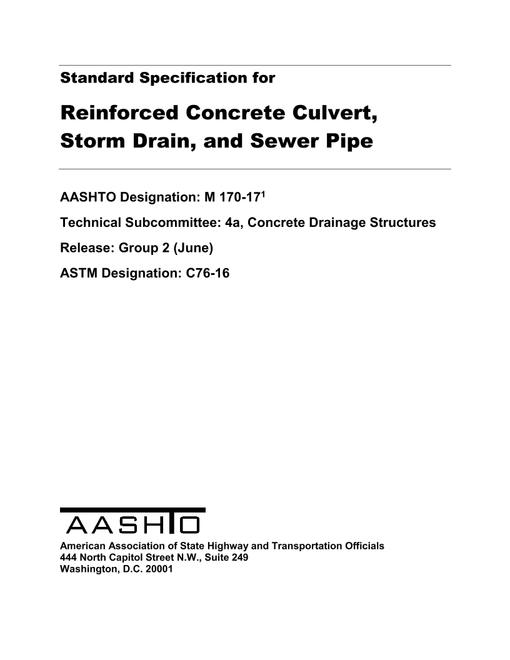 AASHTO M 170-17 AASHTO M 170-17