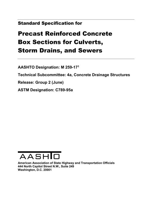 AASHTO M 259-17 AASHTO M 259-17