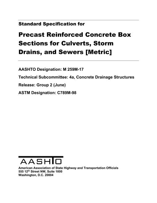 AASHTO M 259M-17 AASHTO M 259M-17