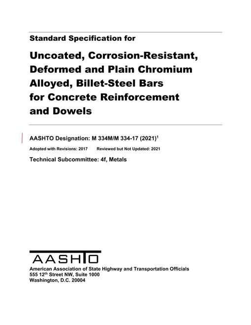 AASHTO M 334M/M 334-17 (2021) AASHTO M 334M/M 334-17 (2021)
