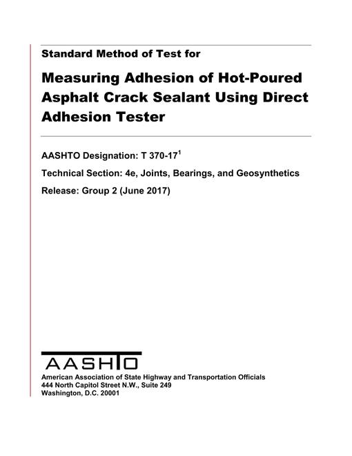 AASHTO T 370-17 AASHTO T 370-17