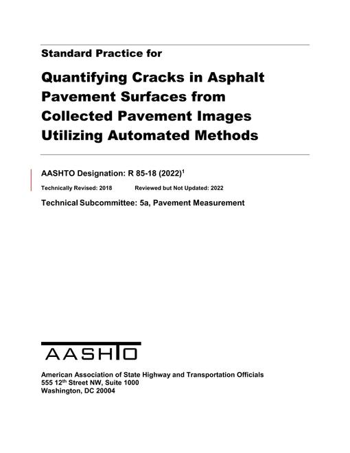 AASHTO R 85-18 (2022) AASHTO R 85-18 (2022)