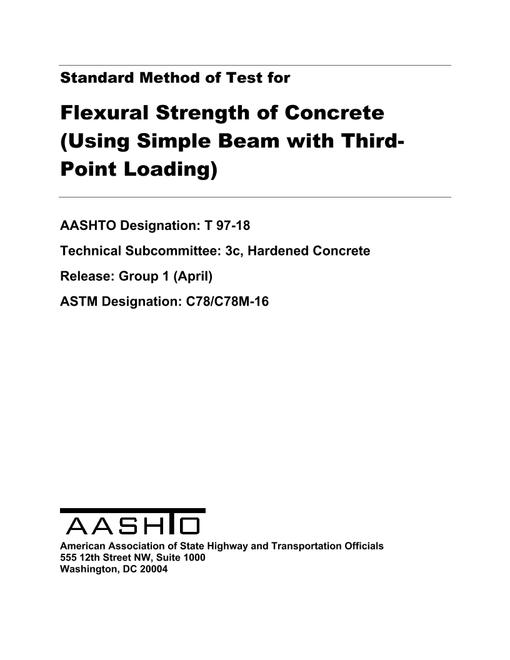 AASHTO T 97-18 AASHTO T 97-18