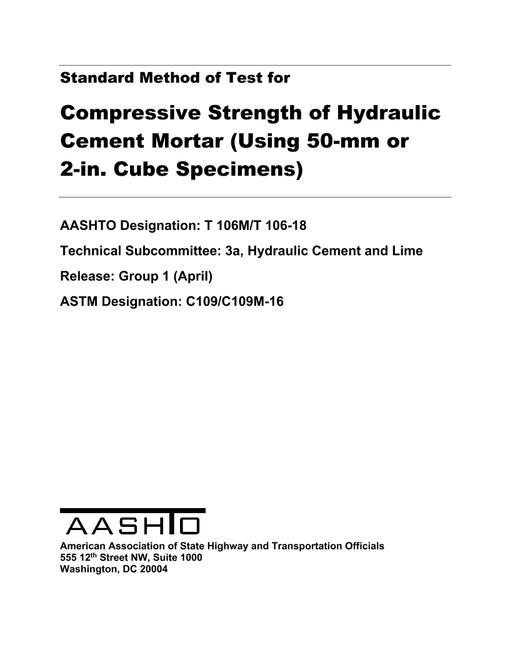 AASHTO T 106M/T 106-18 AASHTO T 106M/T 106-18