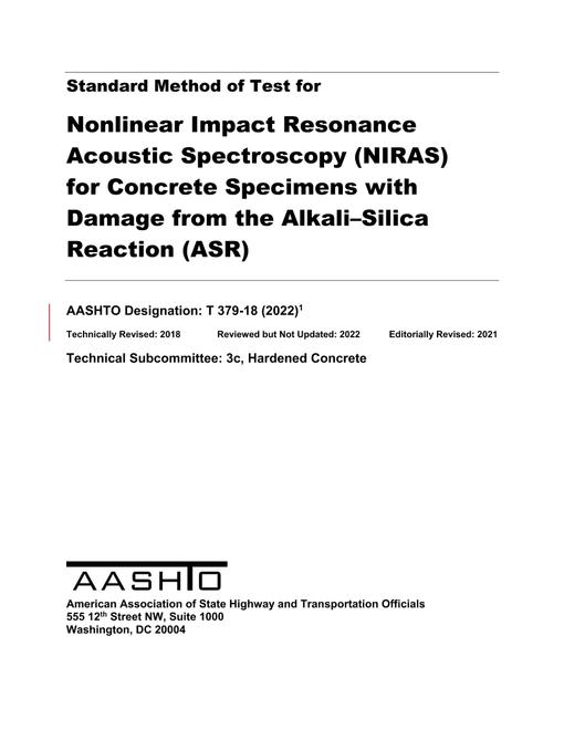 AASHTO T 379-18 (2022) AASHTO T 379-18 (2022)