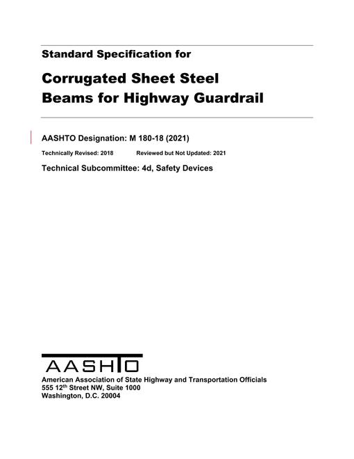 AASHTO M 180-18 (2021) AASHTO M 180-18 (2021)