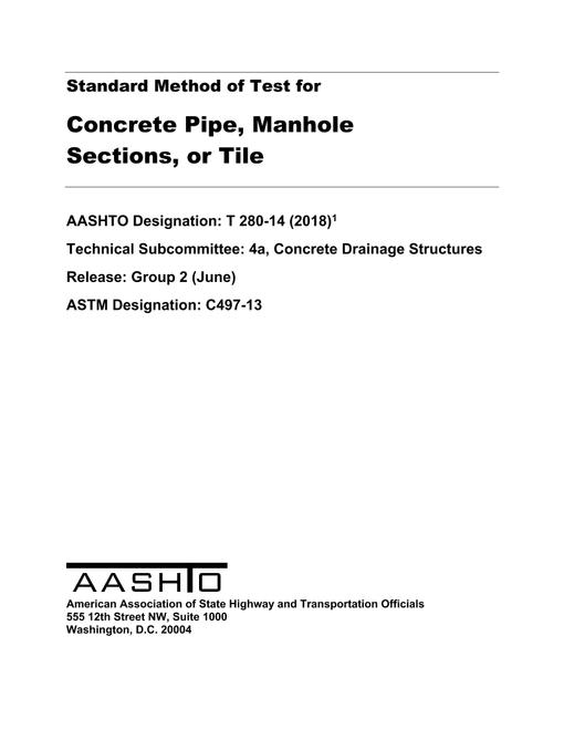 AASHTO T 280-14 (2018) AASHTO T 280-14 (2018)