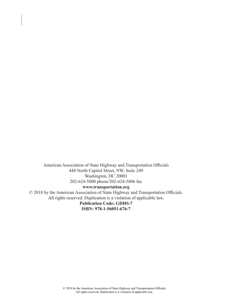 AASHTO Green Book (GDHS-7) AASHTO Green Book (GDHS-7)