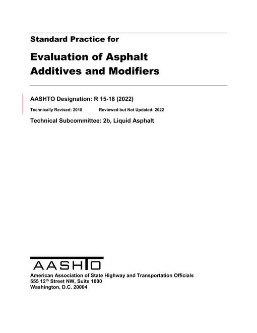 AASHTO R 15-18 (2022) AASHTO R 15-18 (2022)