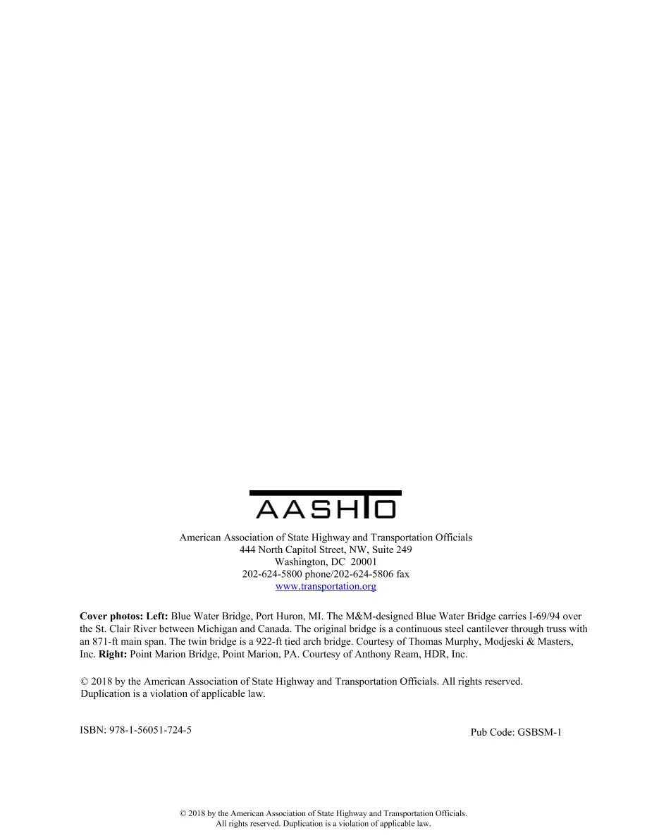 AASHTO GSBSM-1 AASHTO GSBSM-1