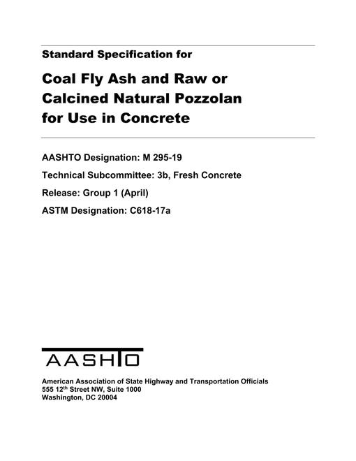 AASHTO M 295-19 AASHTO M 295-19